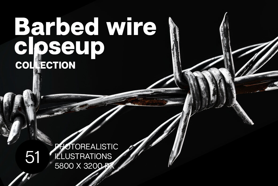 Barbed wire closeup 1