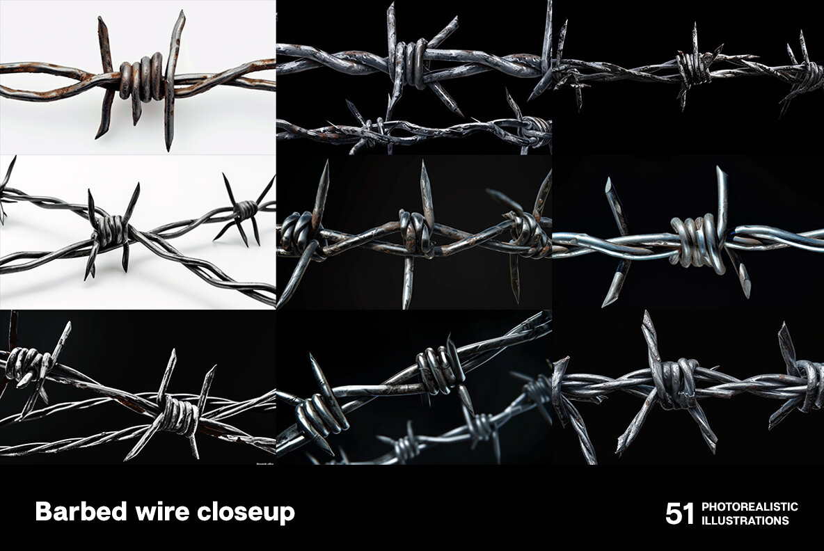 Barbed wire closeup 5