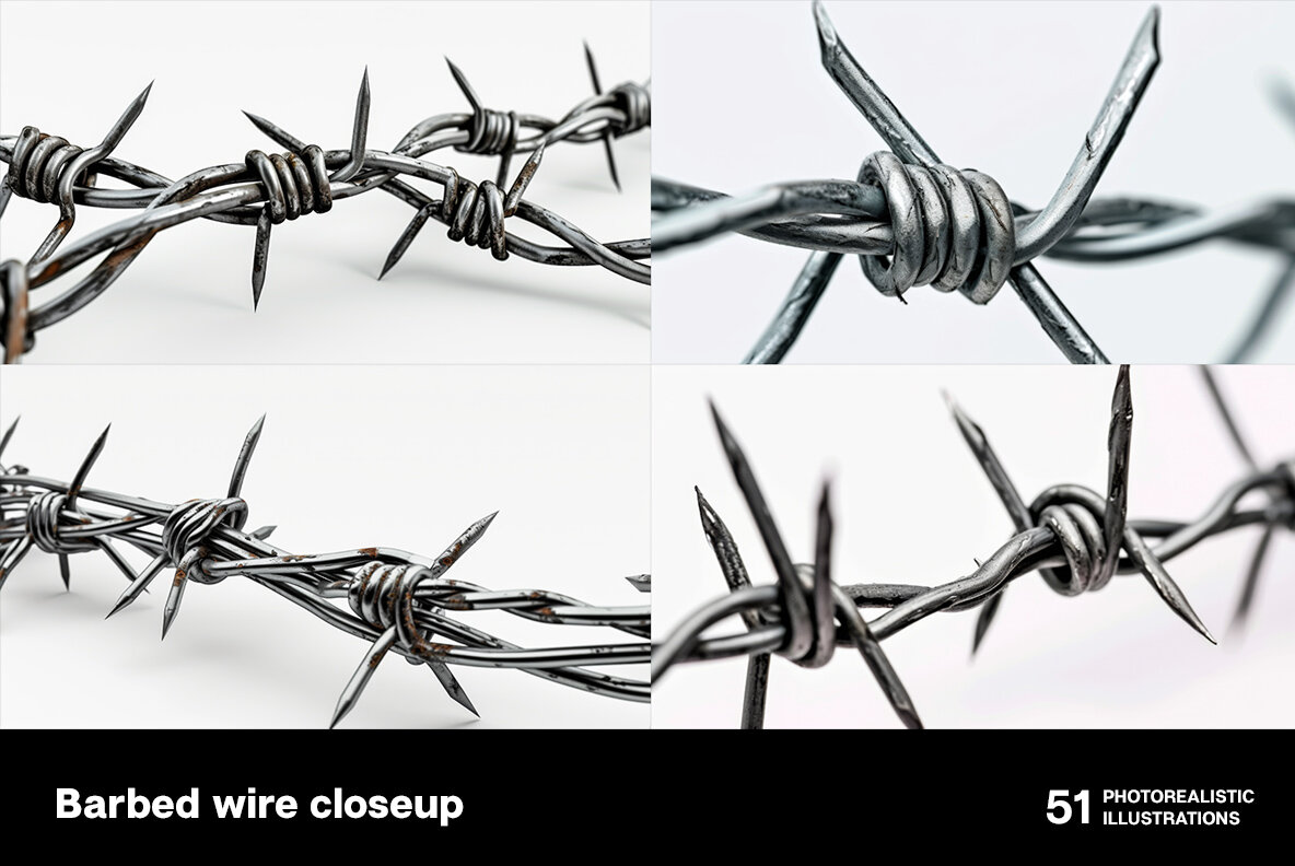 Barbed wire closeup 7