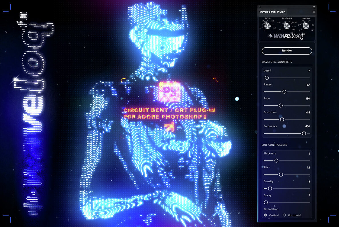 Waveloq Mini   CRT Photoshop Plugin 1
