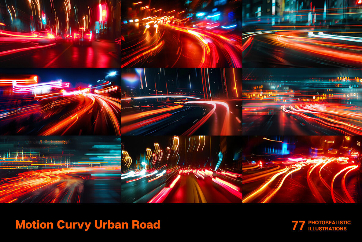 Motion Curvy Urban Road 3