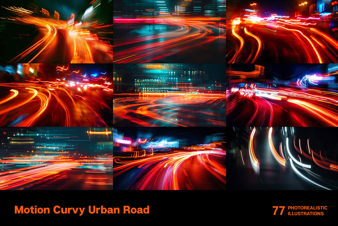 Motion Curvy Urban Road 4