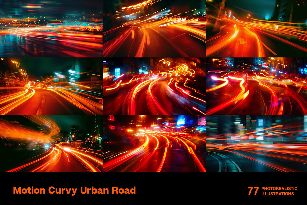 Motion Curvy Urban Road 8