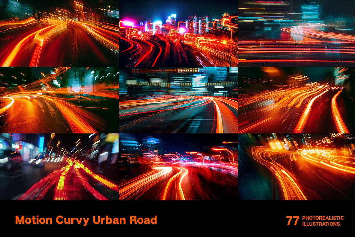 Motion Curvy Urban Road 9