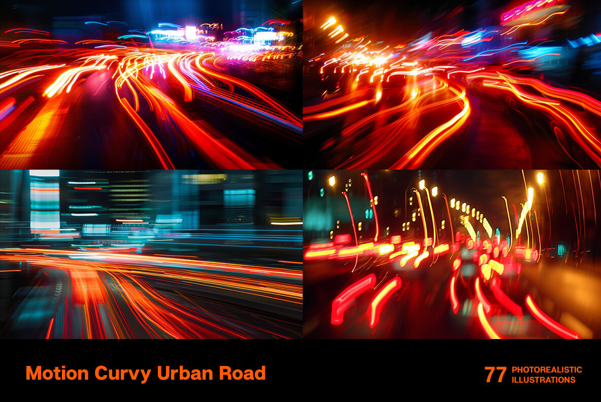 Motion Curvy Urban Road 10