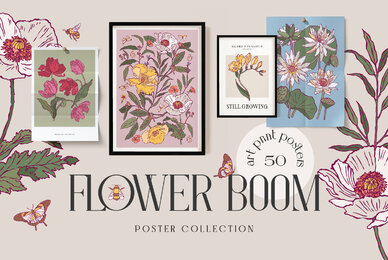 Flower Boom Prints Posters