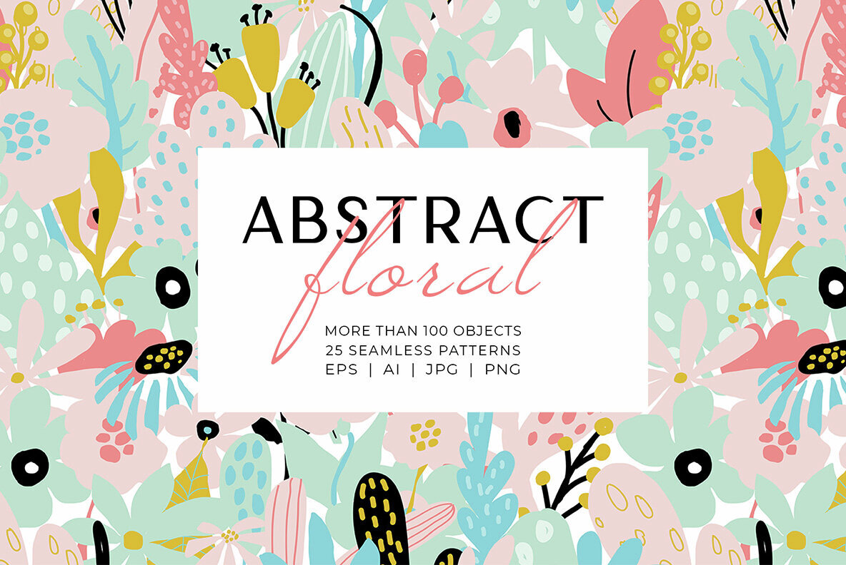 Abstract Floral Patterns Collection 1