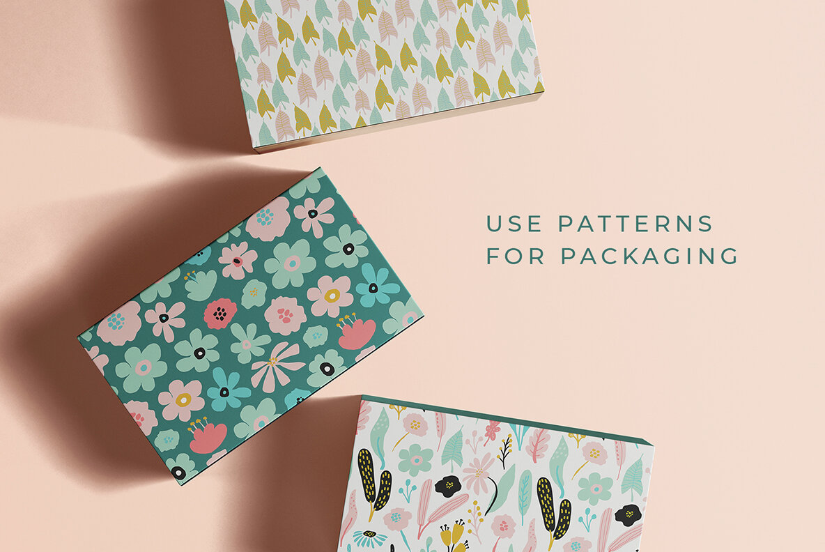 Abstract Floral Patterns Collection 4