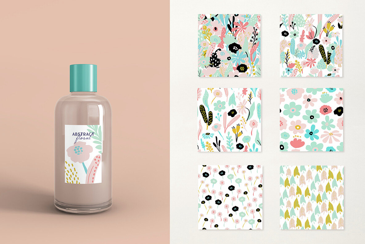Abstract Floral Patterns Collection 6