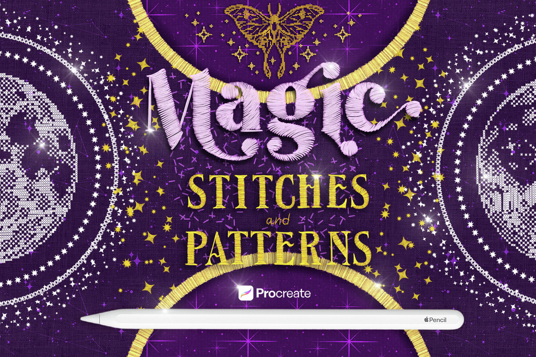 Procreate Magic Stitches and Patterns Brushes 1