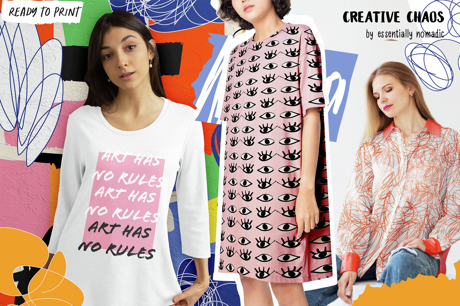 Creative Chaos Abstract Scribble Art Posters   Pattern 2