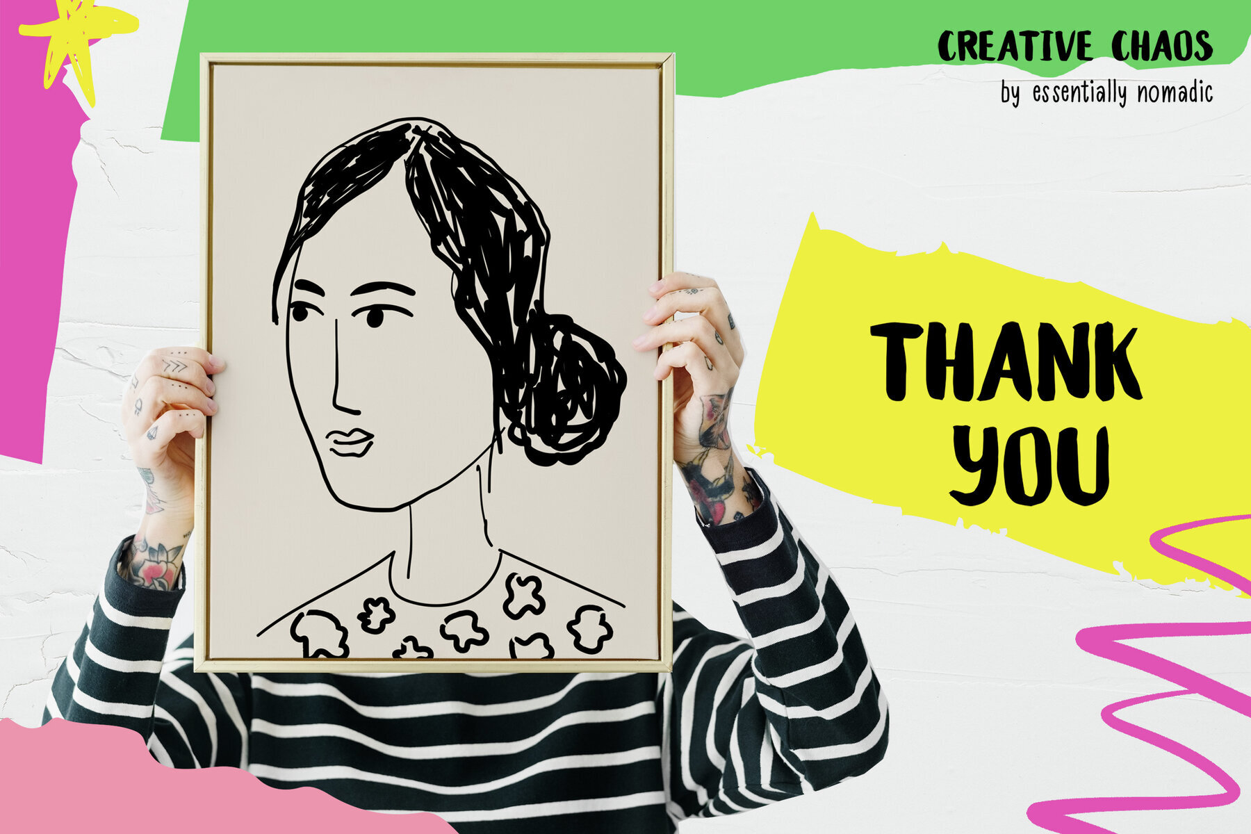 Creative Chaos Abstract Scribble Art Posters   Pattern 3