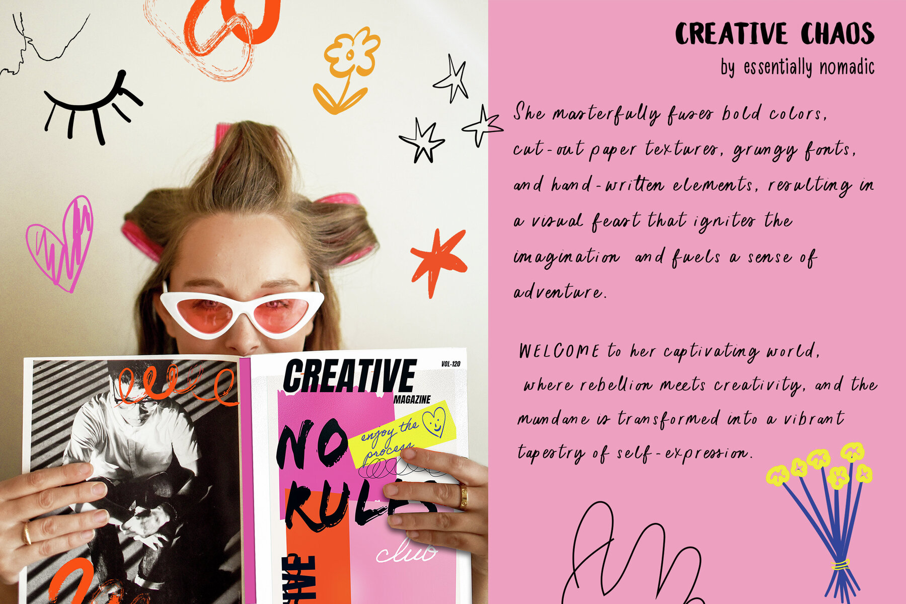 Creative Chaos Abstract Scribble Art Posters   Pattern 6