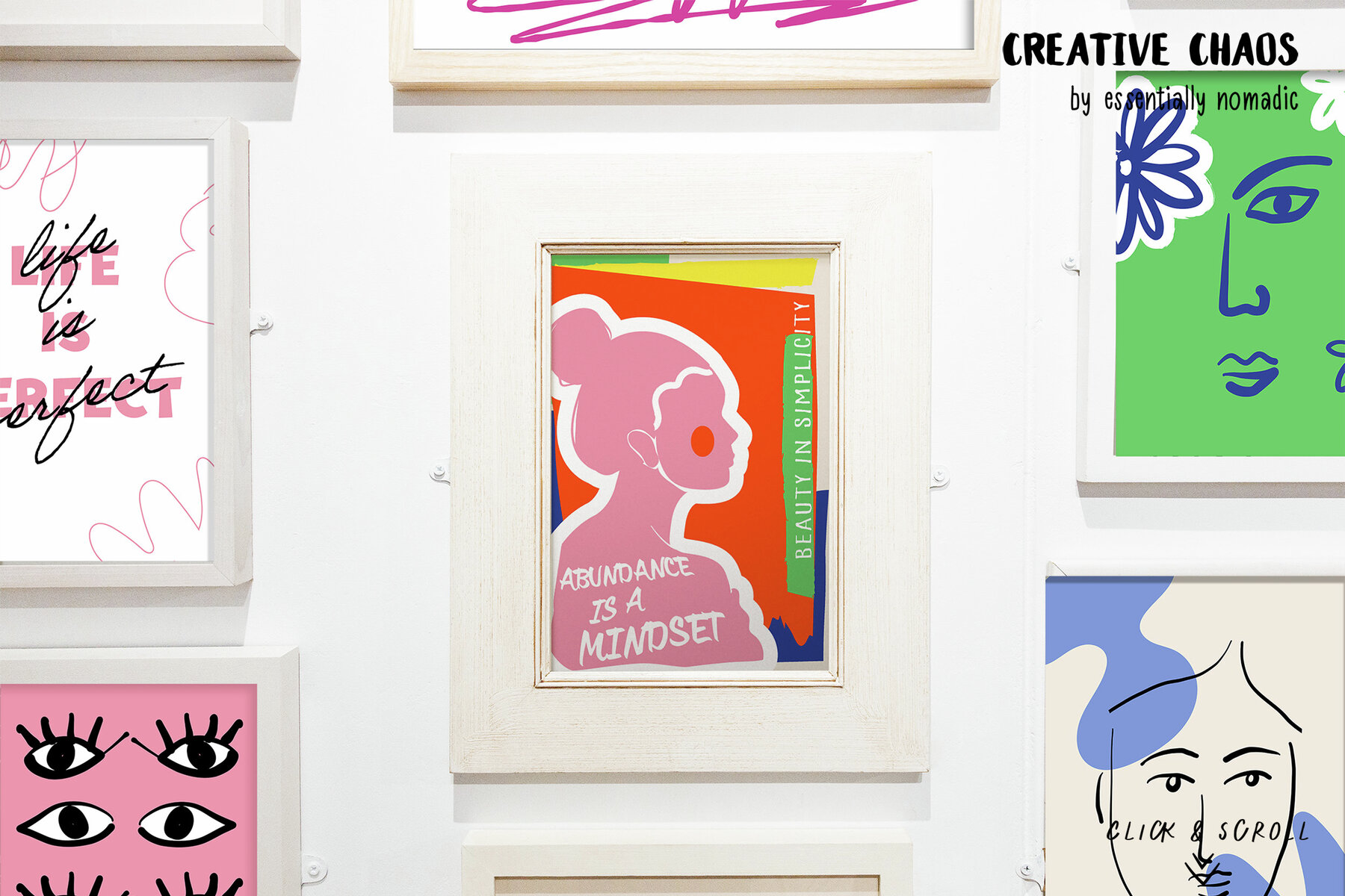 Creative Chaos Abstract Scribble Art Posters   Pattern 7