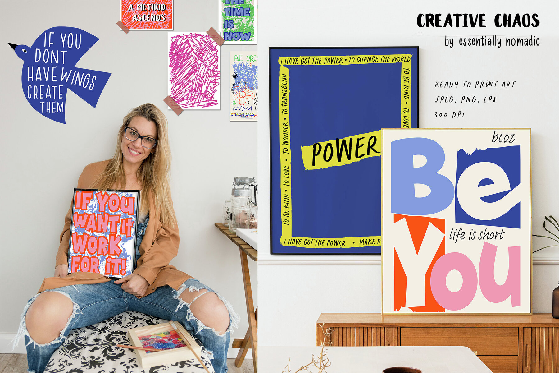 Creative Chaos Abstract Scribble Art Posters   Pattern 8