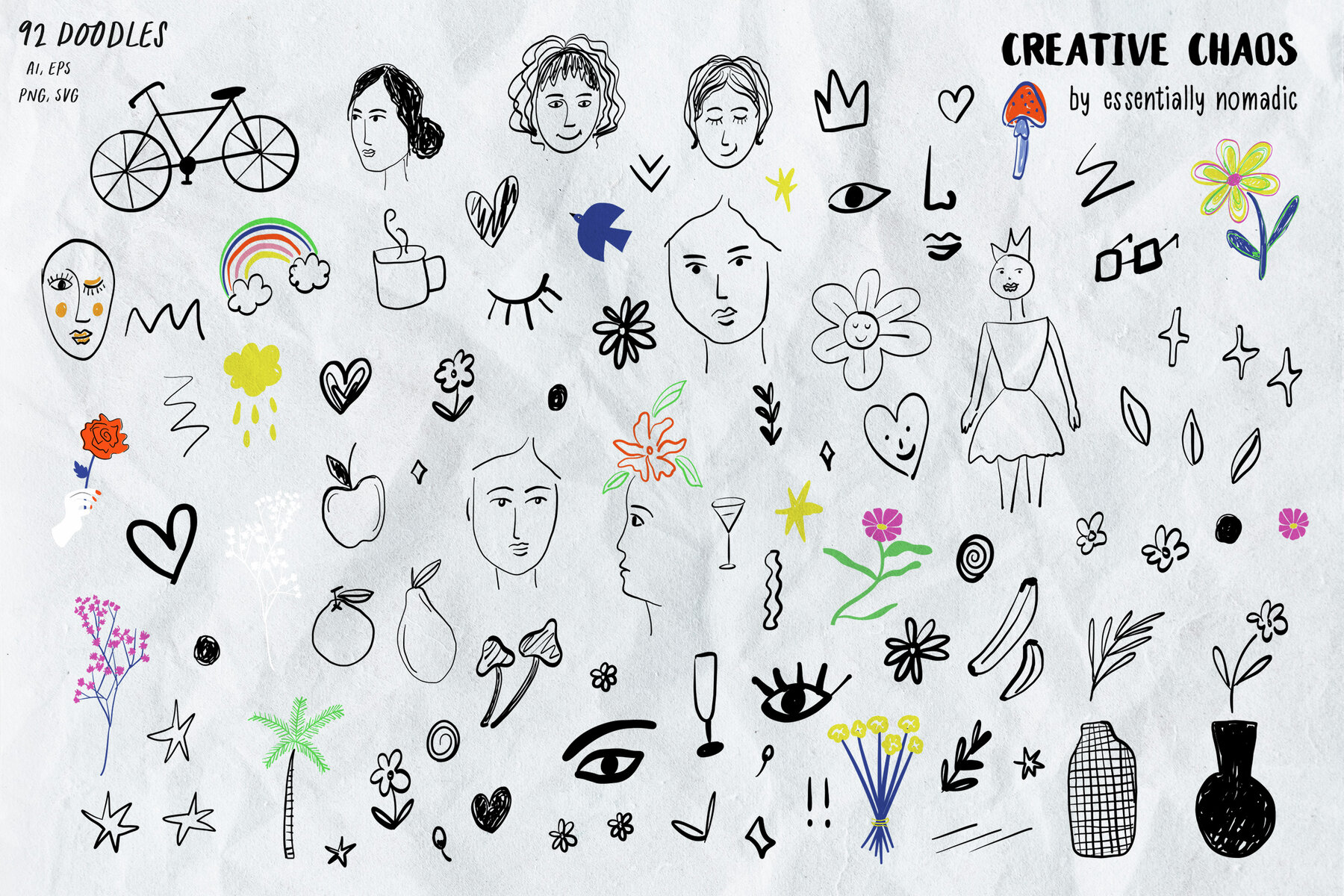 Creative Chaos Abstract Scribble Art Posters   Pattern 11