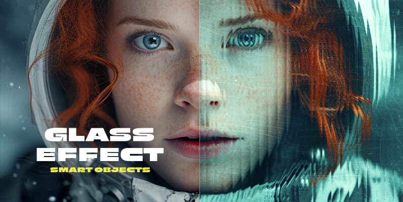 Glass Mask Photo Effect