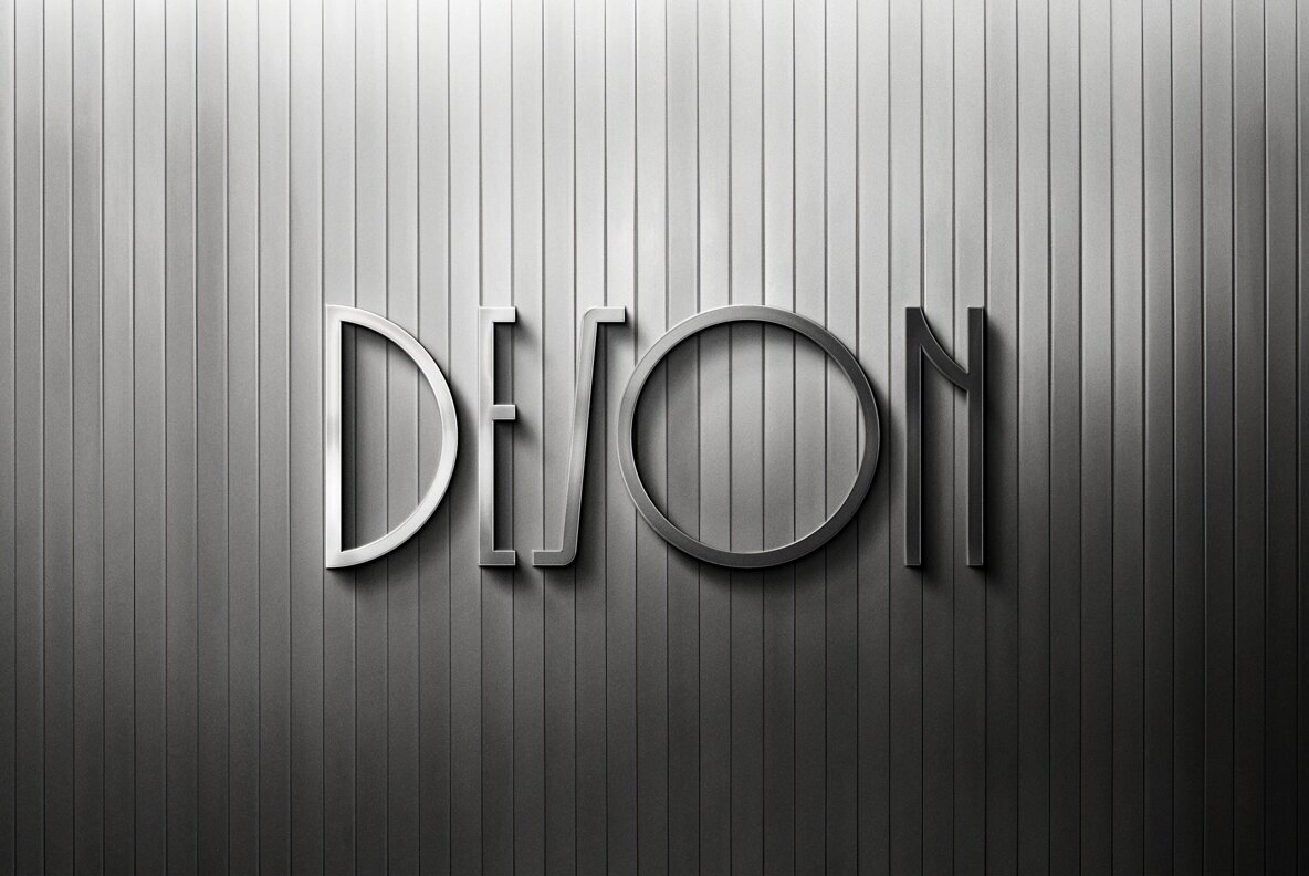 Polished Steel Logo Mockup 4