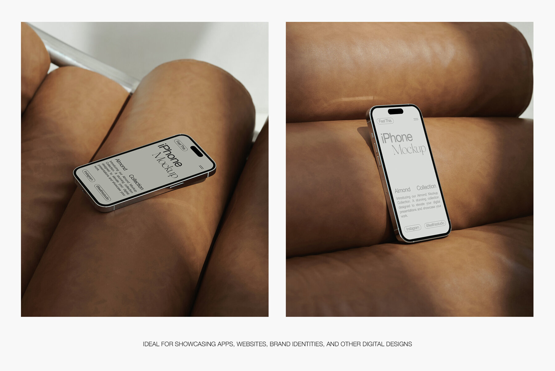 iPhone 14 Pro Silver Mockups 3