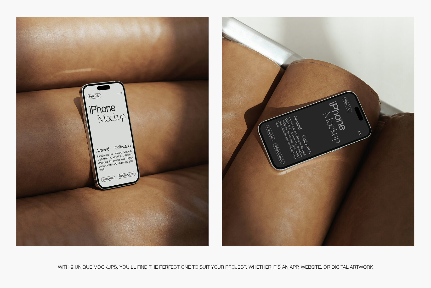 iPhone 14 Pro Silver Mockups 4