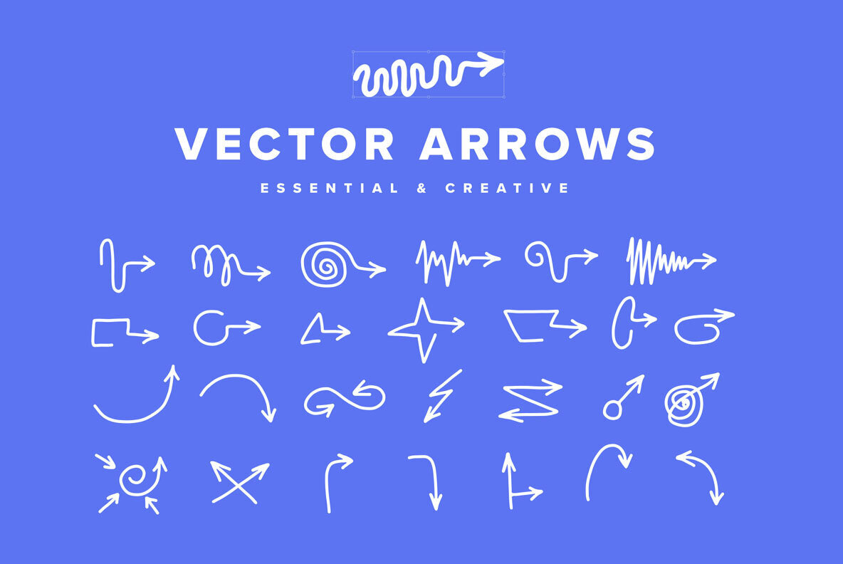 Hand Drawn Vector Arrows 1