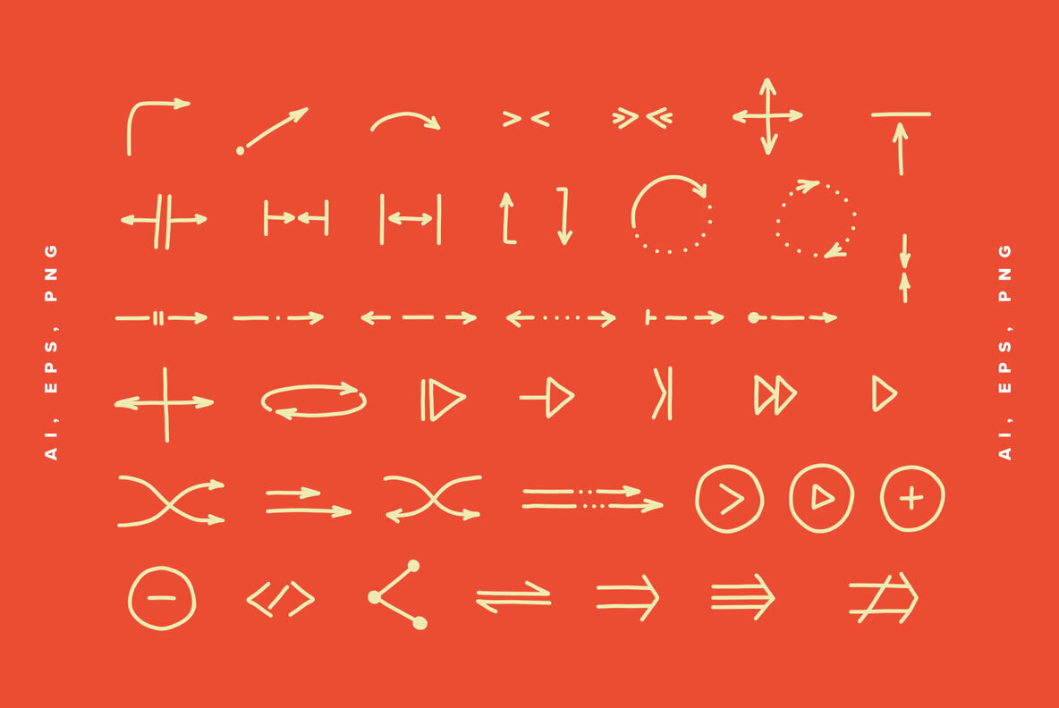 Hand Drawn Vector Arrows 2