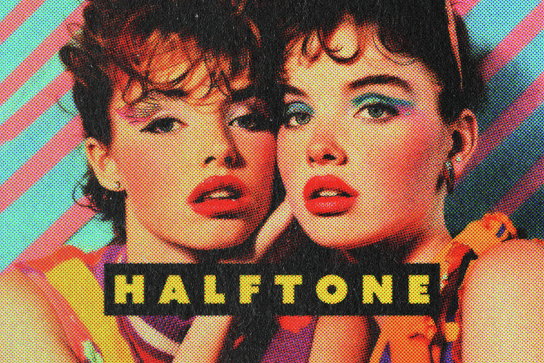 Pop Art Magazine Halftone Photo Effect 1