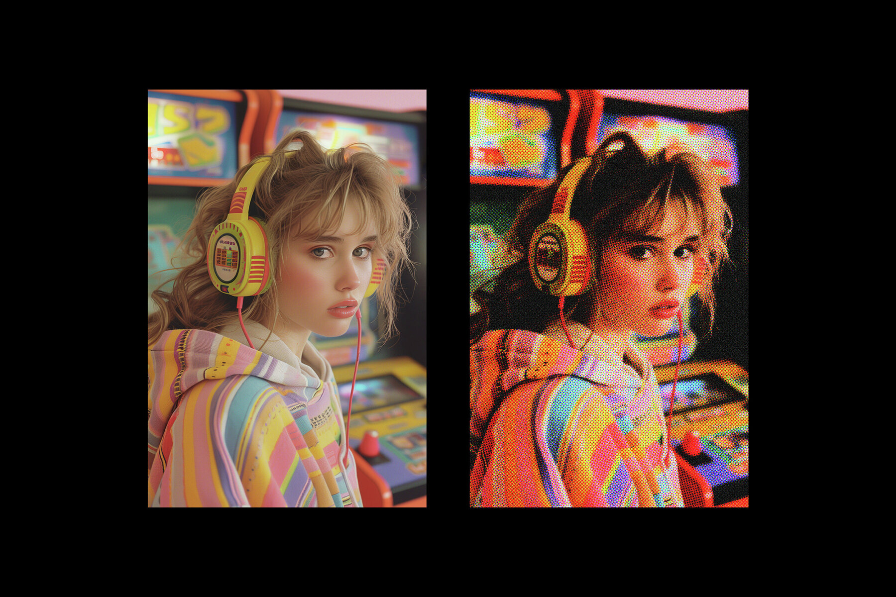 Pop Art Magazine Halftone Photo Effect 2