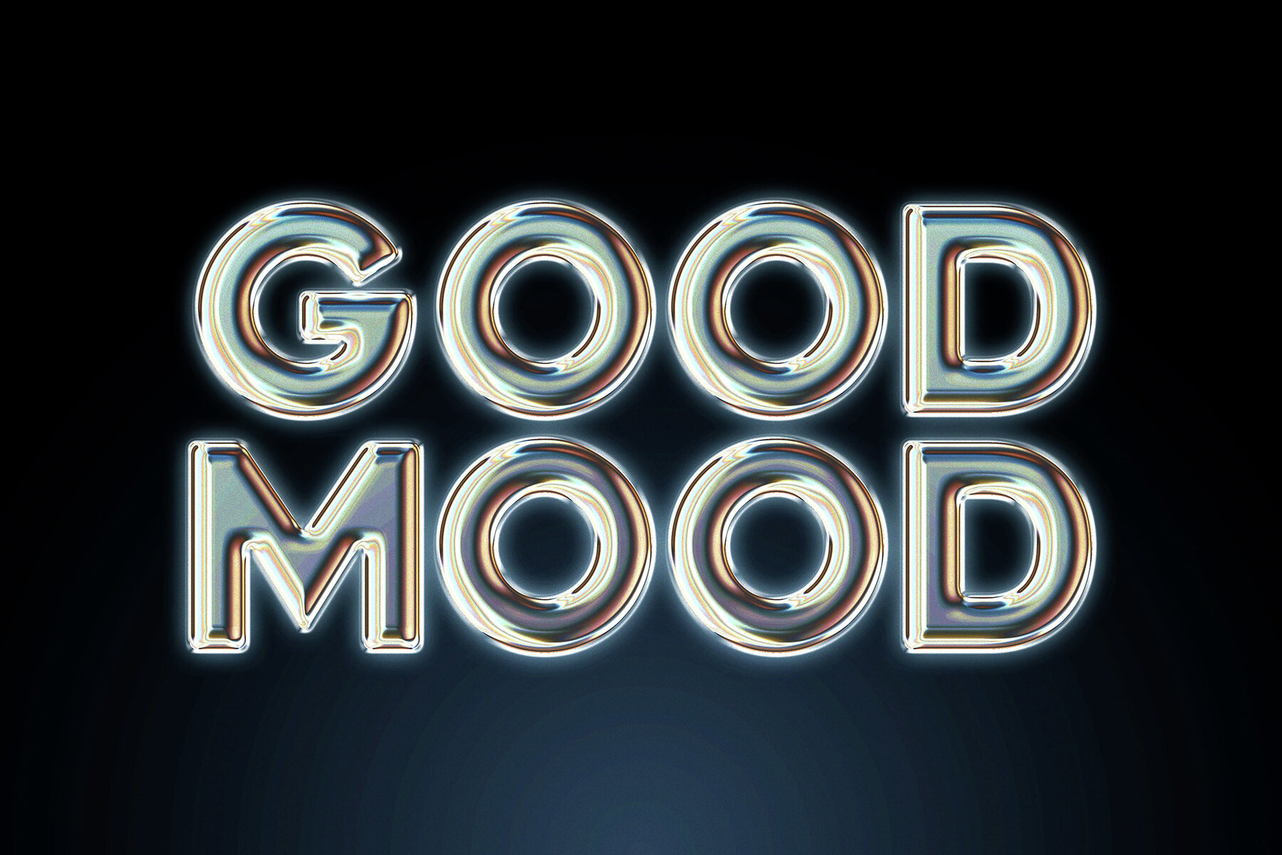 Vintage Gleam Chrome Text Effect 4