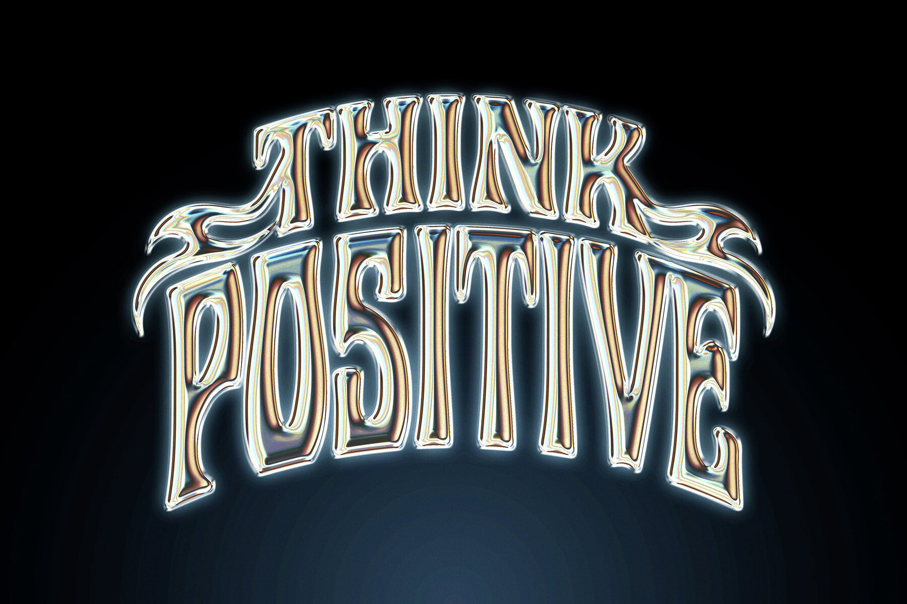 Vintage Gleam Chrome Text Effect 6