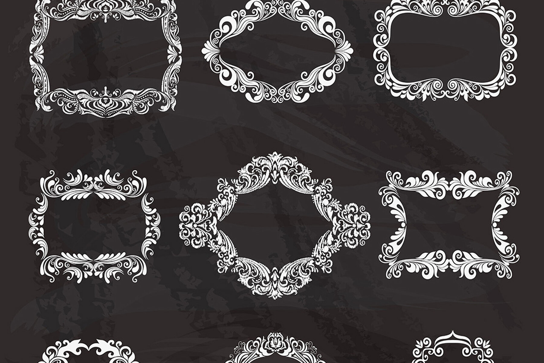 Vintage Frames and Monogram Set 10