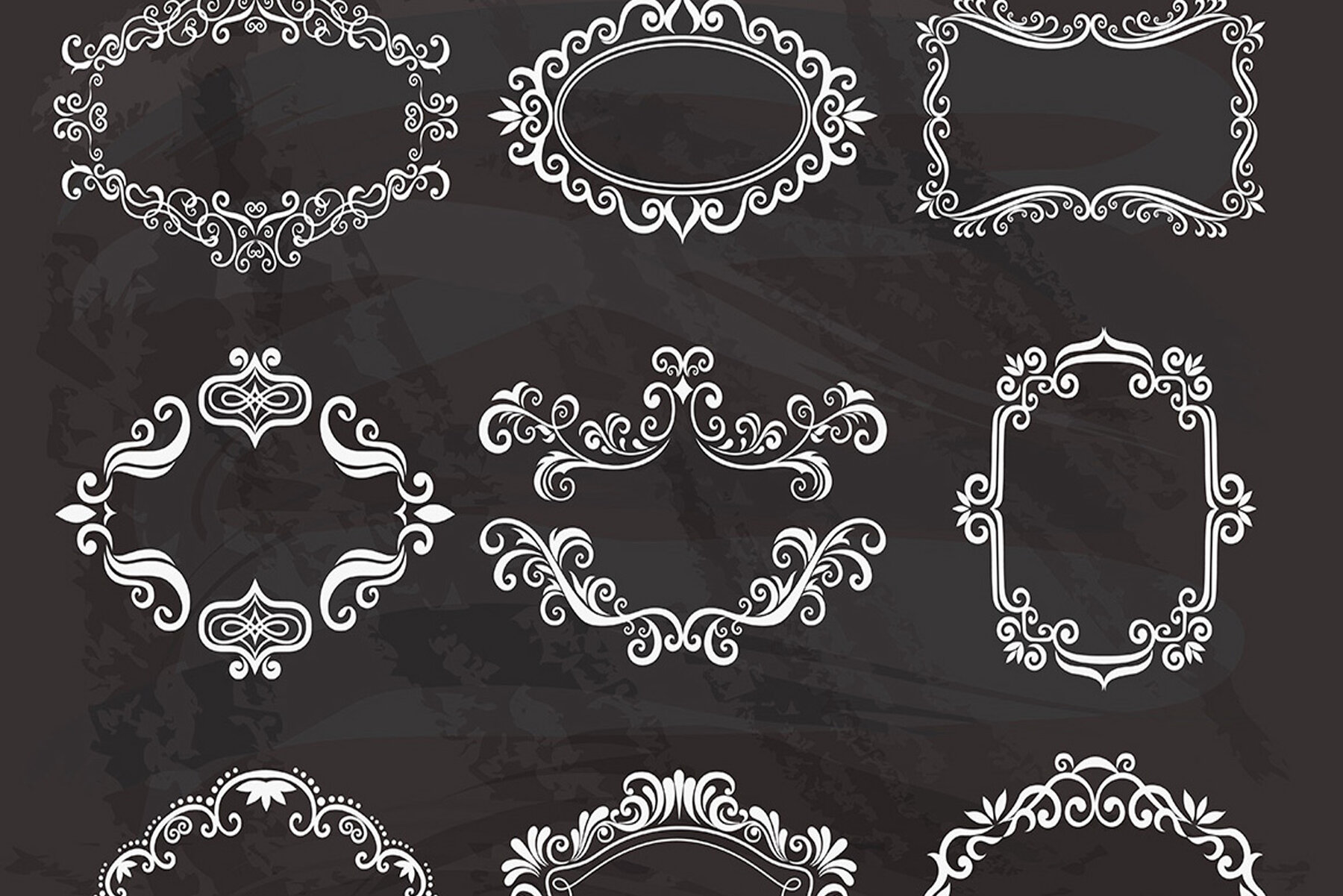 Vintage Frames and Monogram Set 11