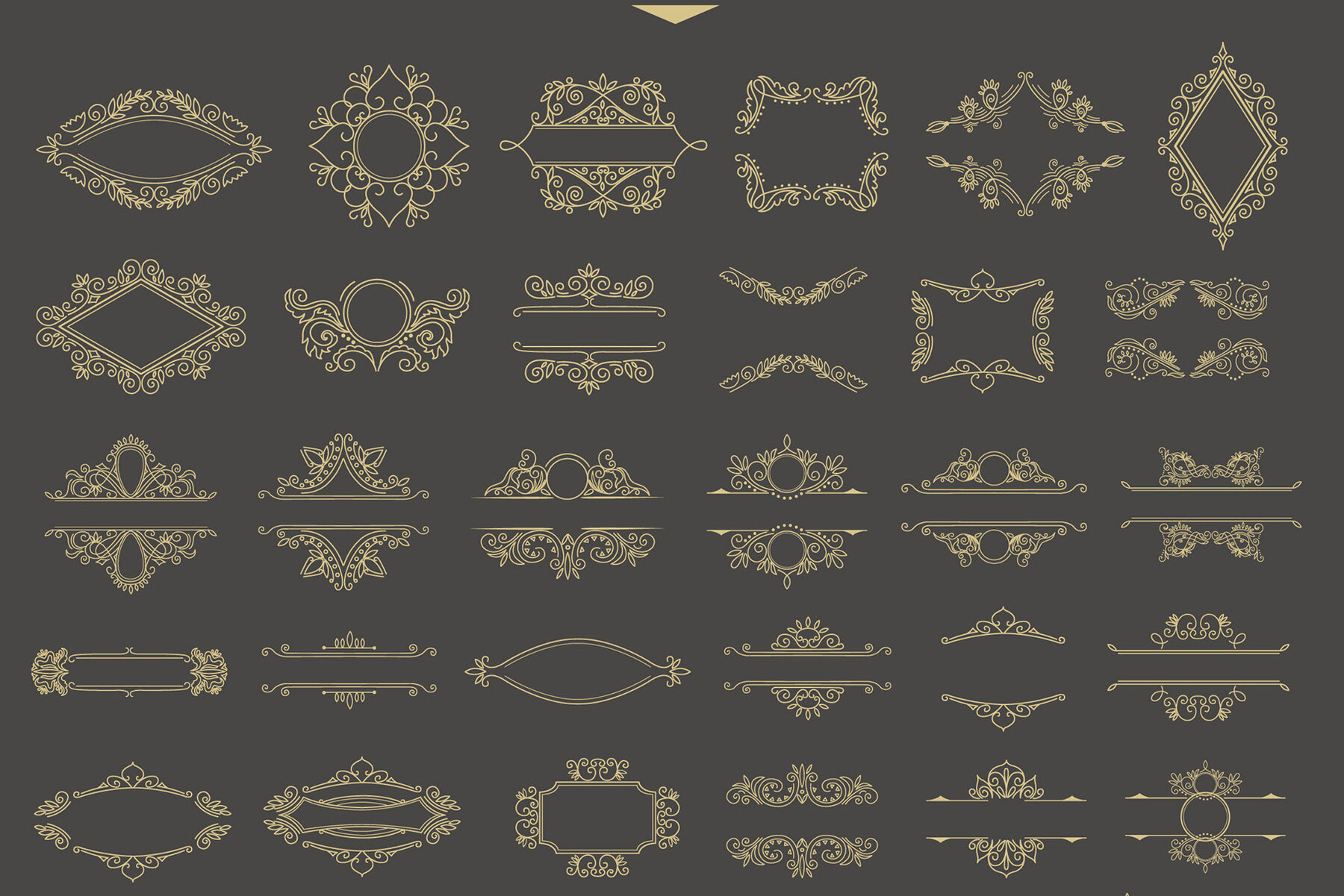 Vintage Frames and Monogram Set 20