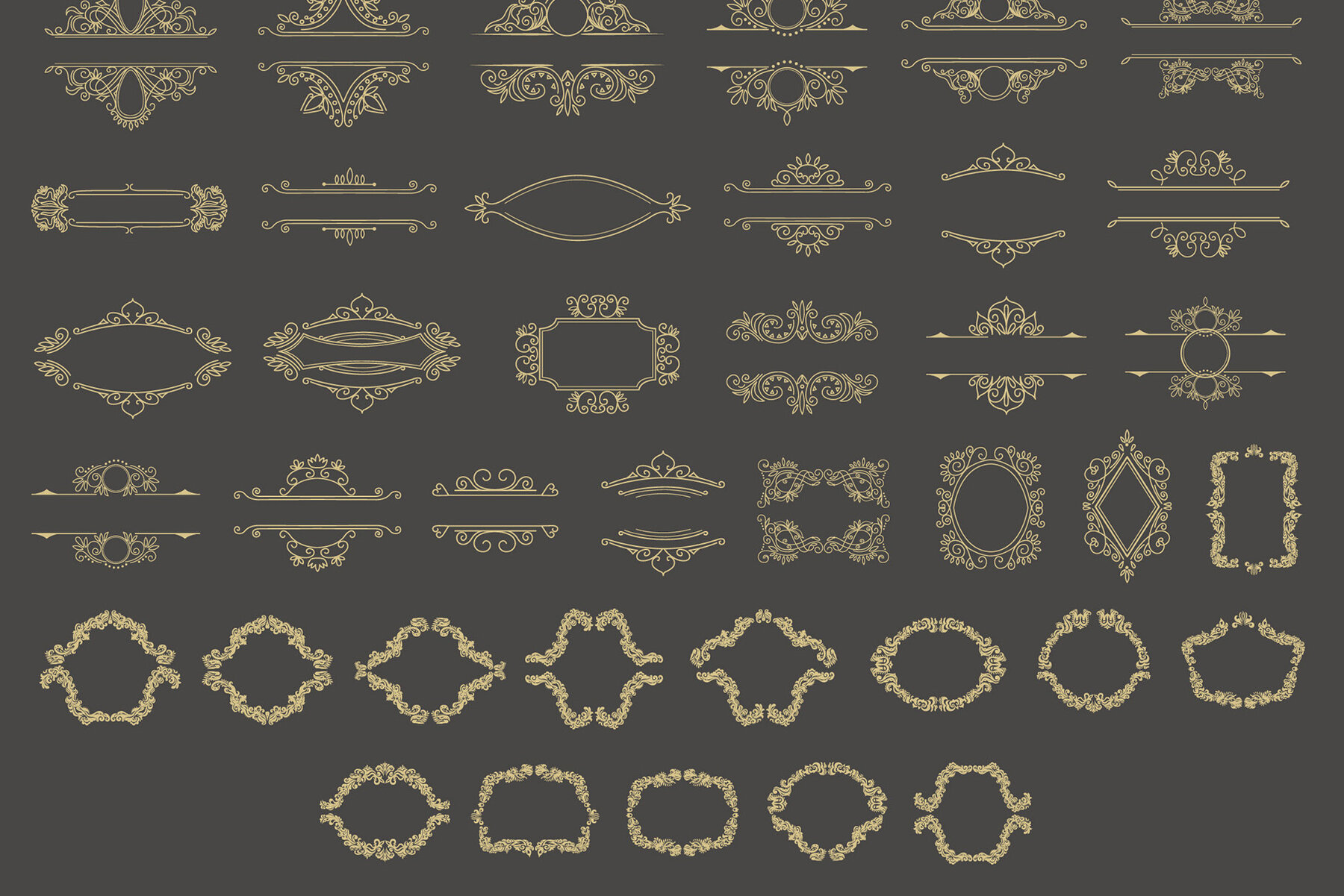 Vintage Frames and Monogram Set 21