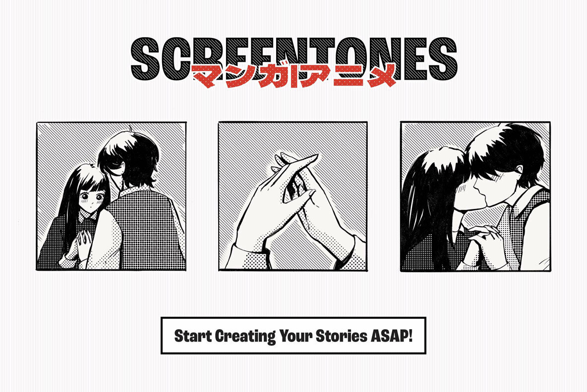 Manga Screentone Brushes for Procreate 2