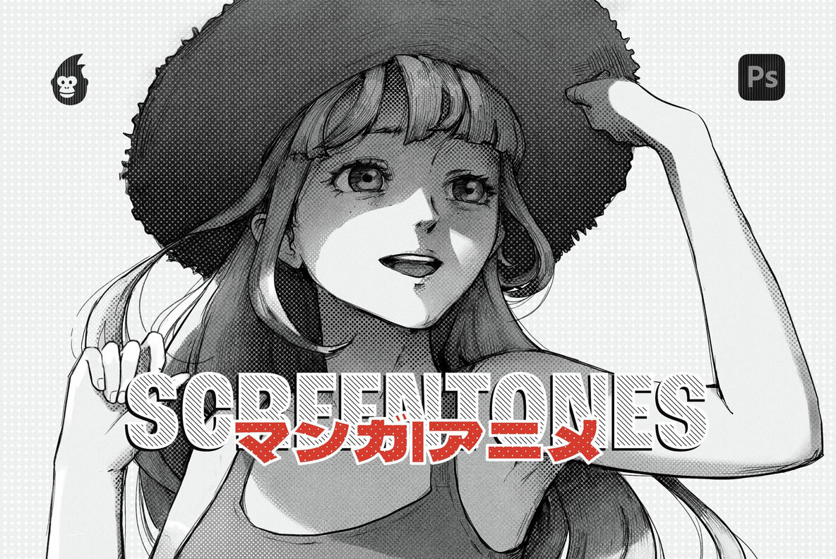 Manga Screentone Brushes for Photoshop 4