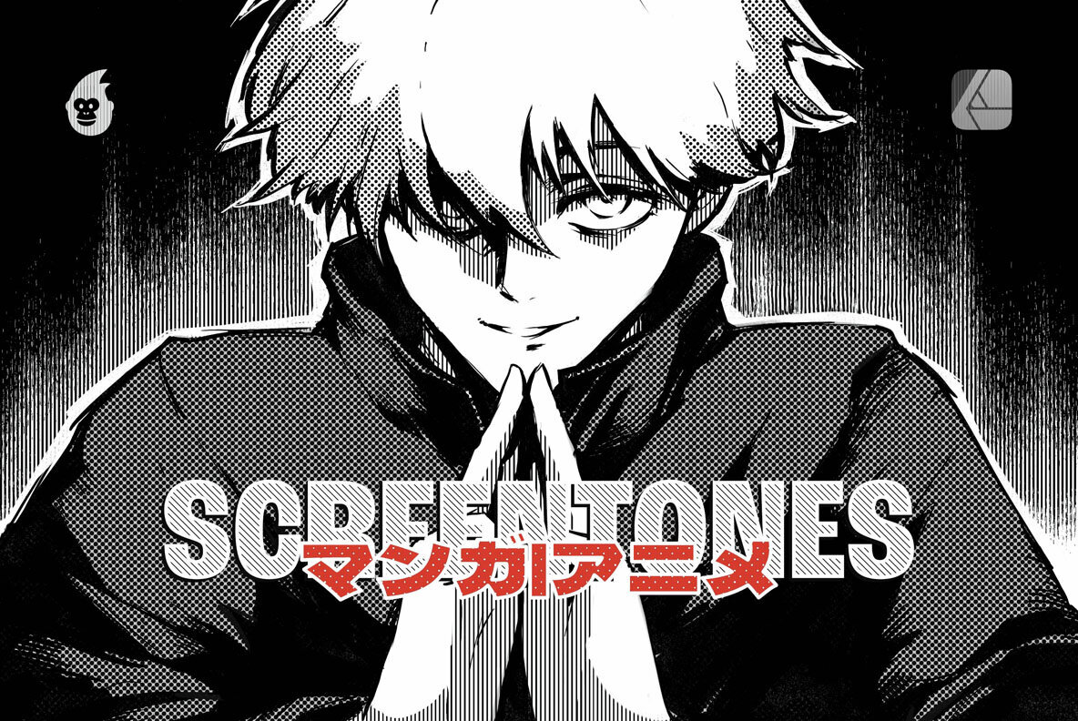 Manga Screentone Brushes for Affinity 1