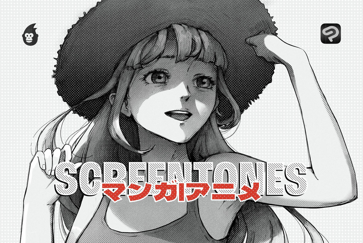 Manga Screentone Brushes for Clip Studio Paint 4