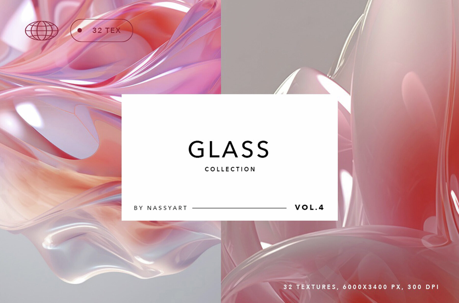 Liquid Glass 3D Backgrounds 1