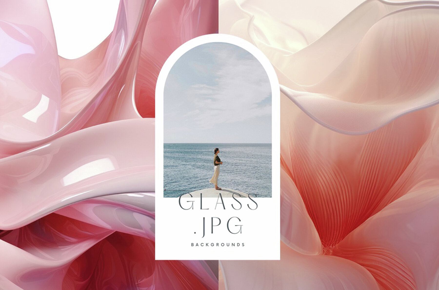 Liquid Glass 3D Backgrounds 2