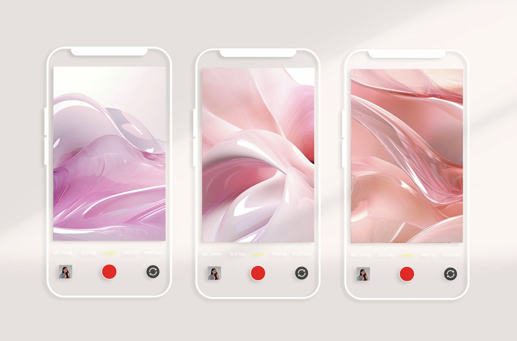 Liquid Glass 3D Backgrounds 5