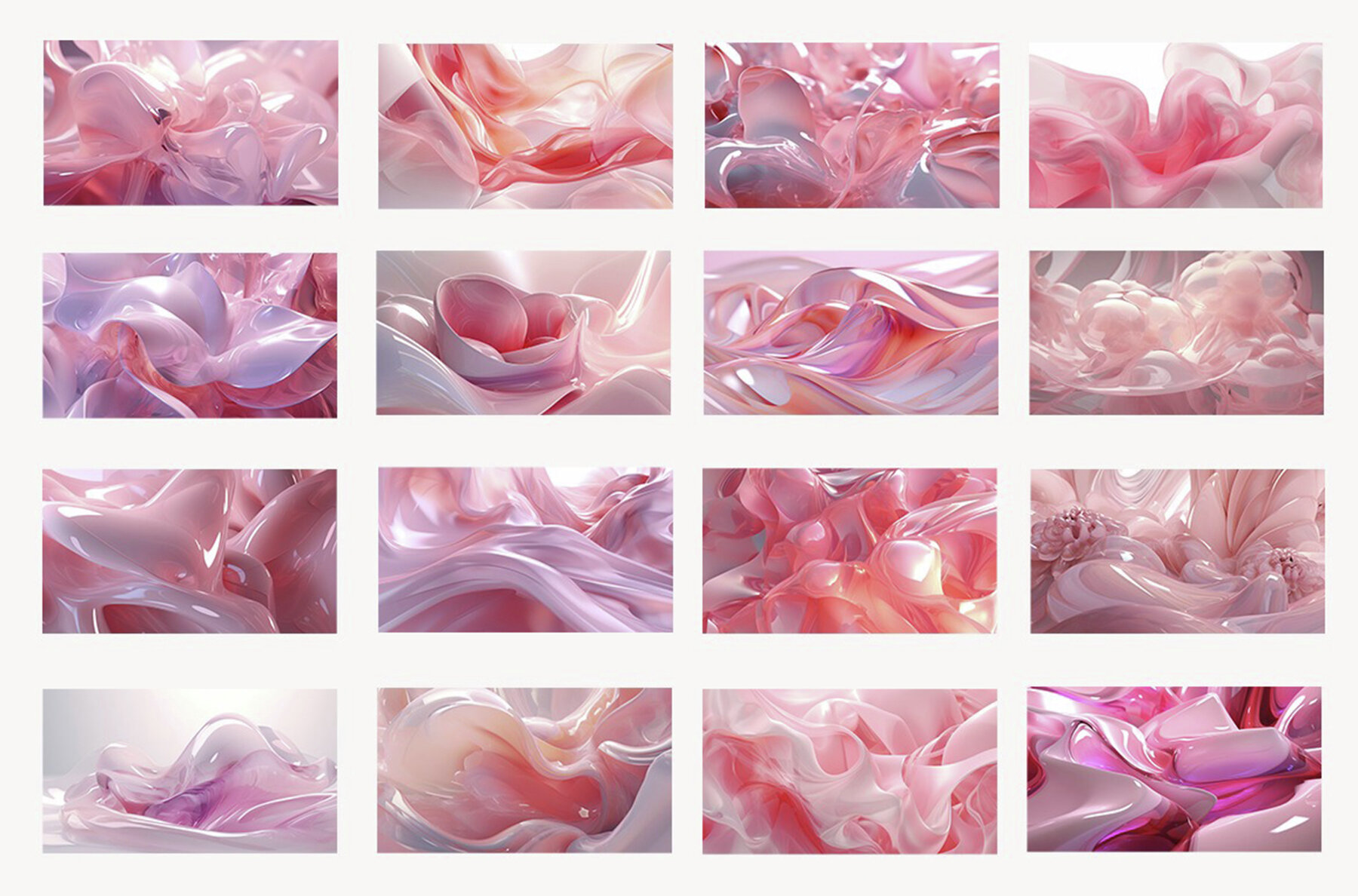 Liquid Glass 3D Backgrounds 7