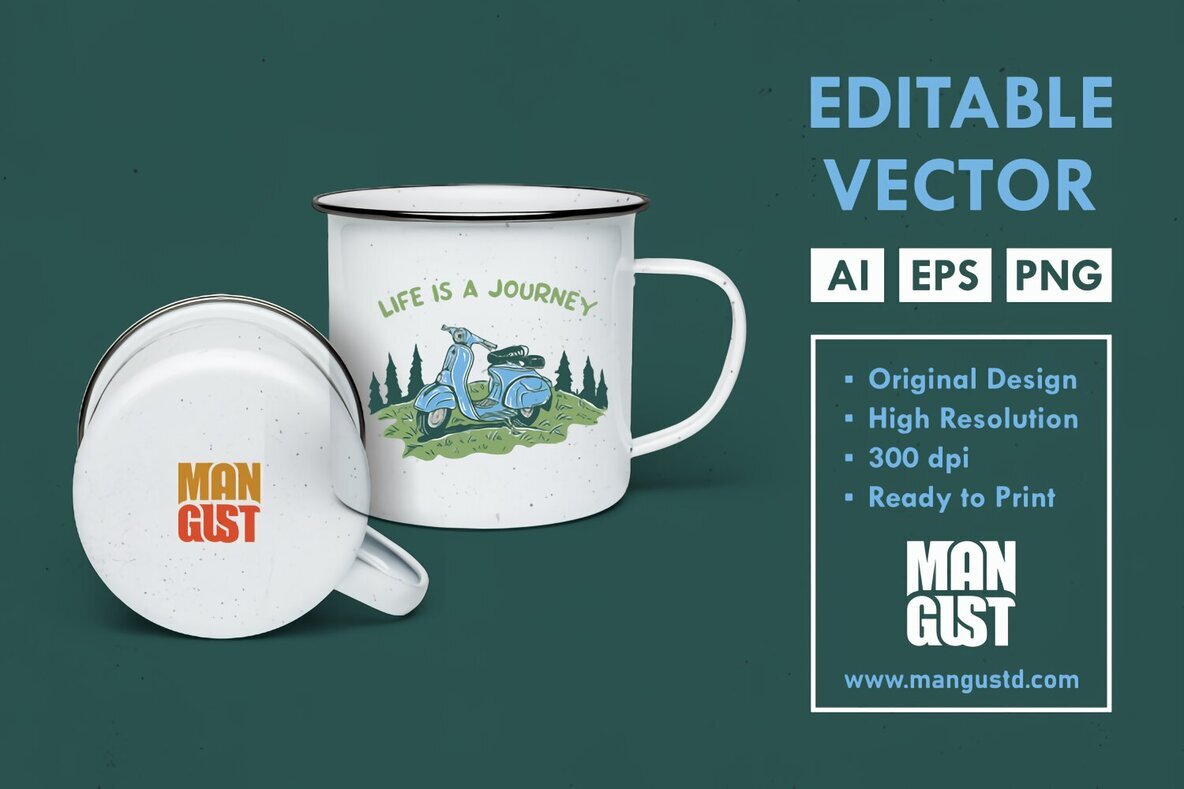 Classic Scooter Life is a Journey 2