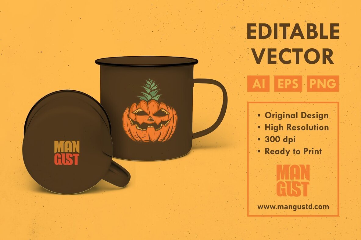 Halloween Pineapple Pumpkin 2