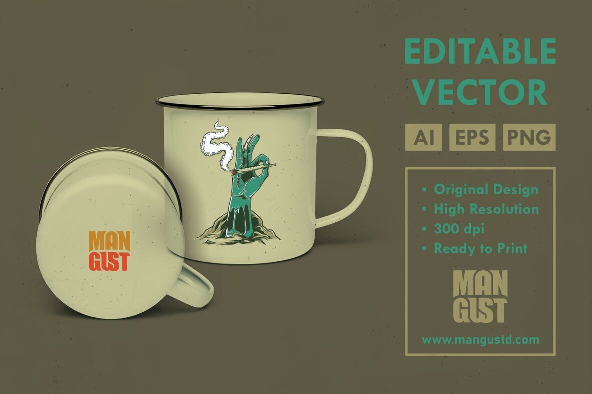 Marijuana in Zombies Hand 2