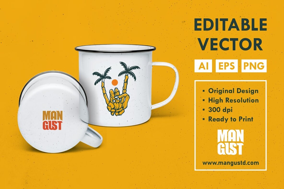 Metal Hand Skeleton Island 2