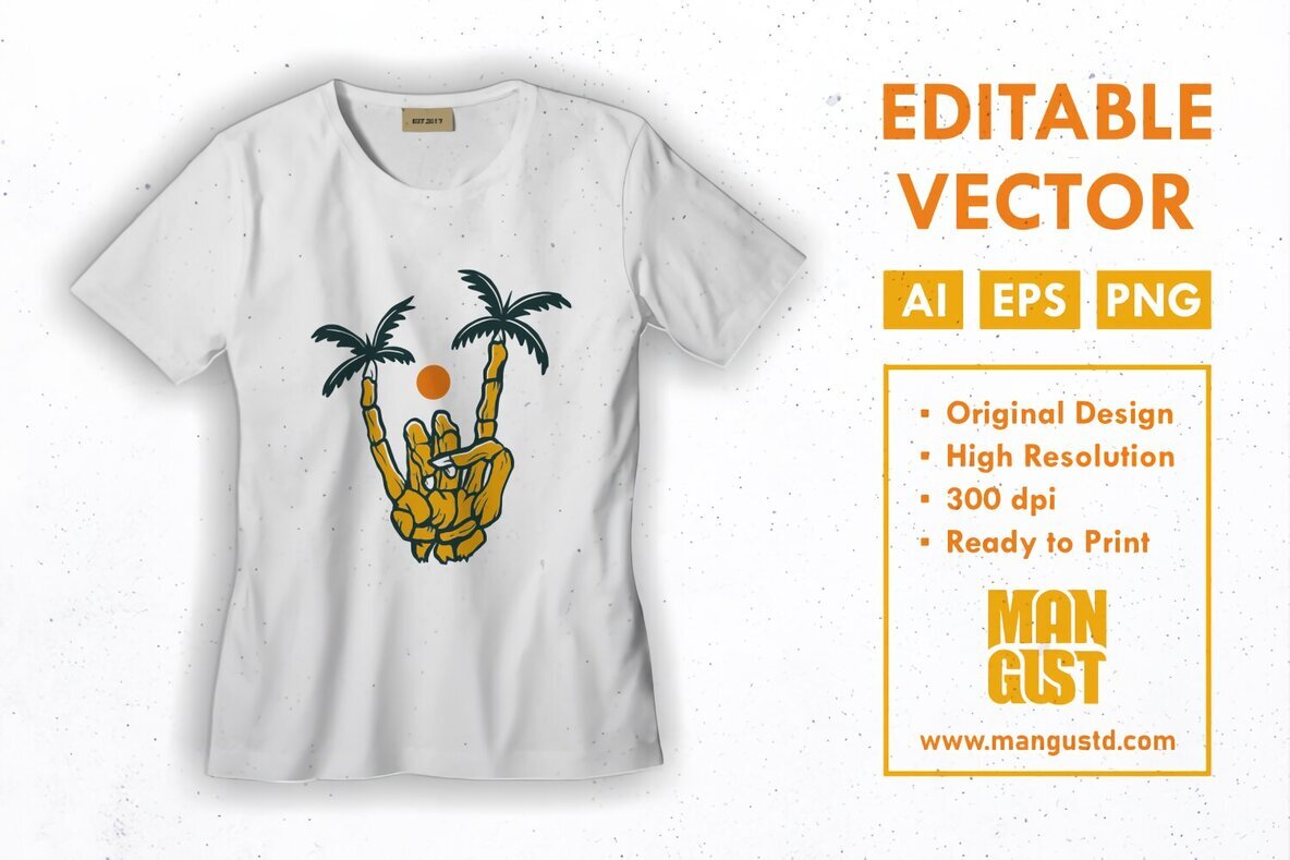 Metal Hand Skeleton Island 3