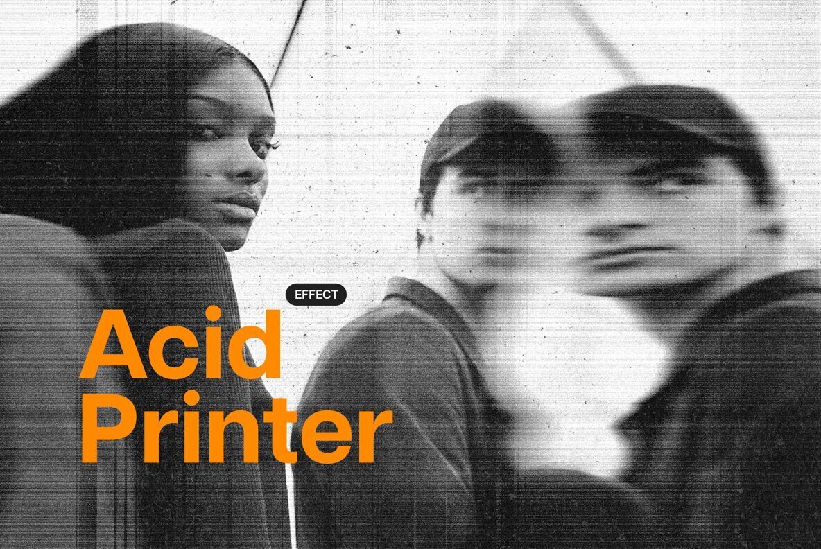 Distorted printer effect 1