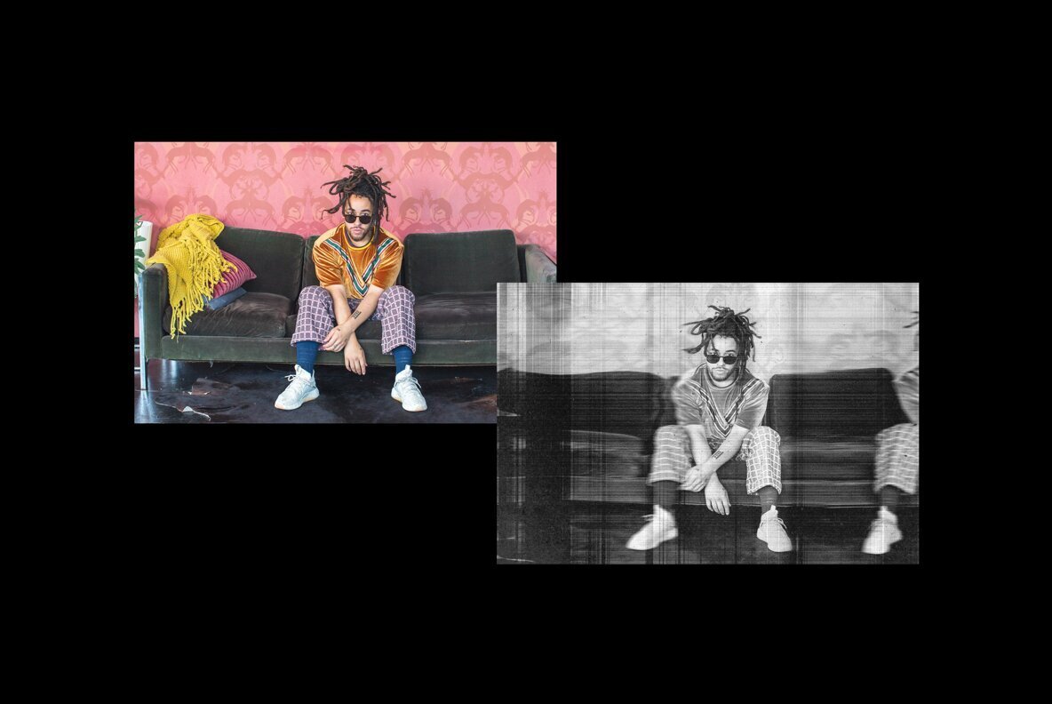 Distorted printer effect 2