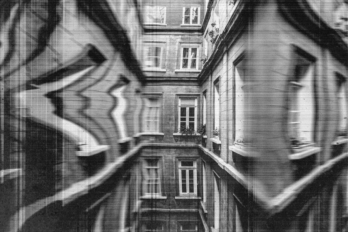 Distorted printer effect 3